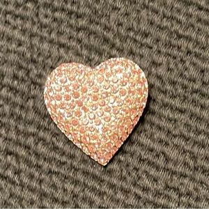 pink crystal heart pin